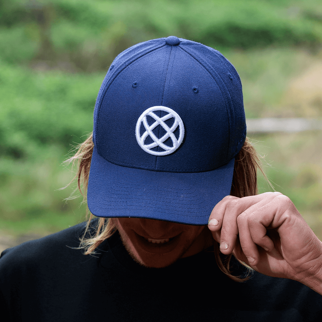 Navy blue sales flexfit cap