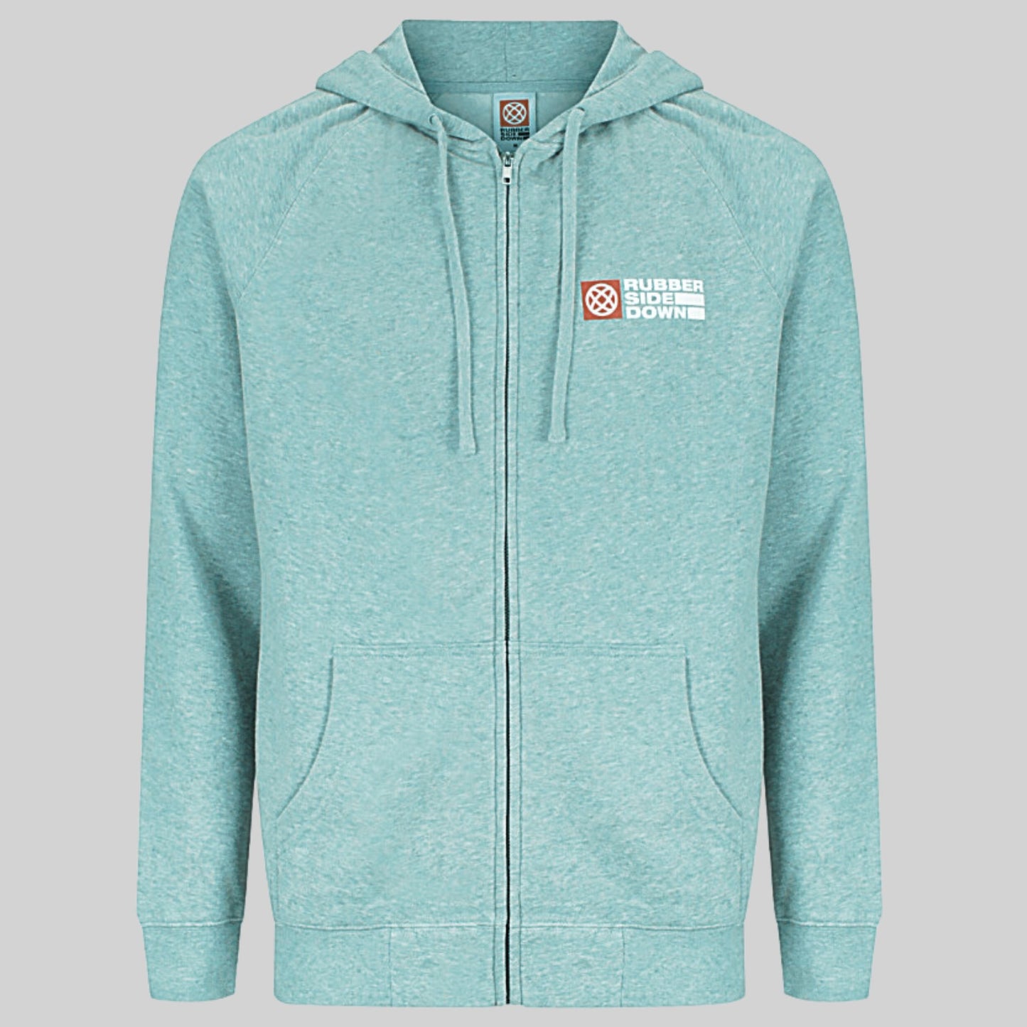 Unisex Grey Zip MTB Hoodie