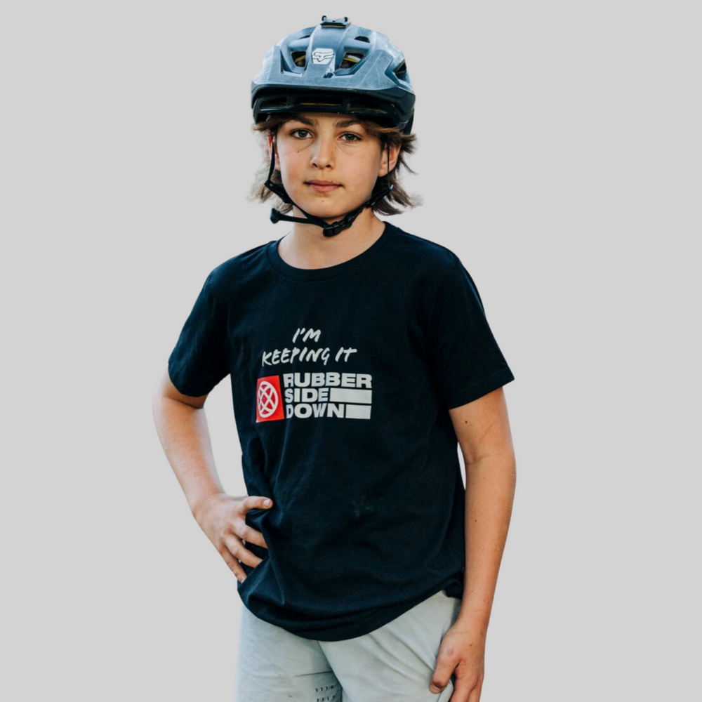 Youth Black Mountain Bike T-Shirt