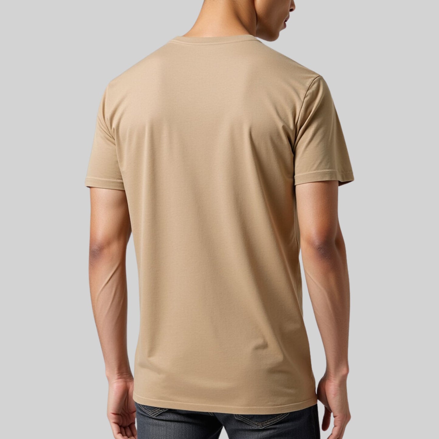 Tan Tee Shirt Back